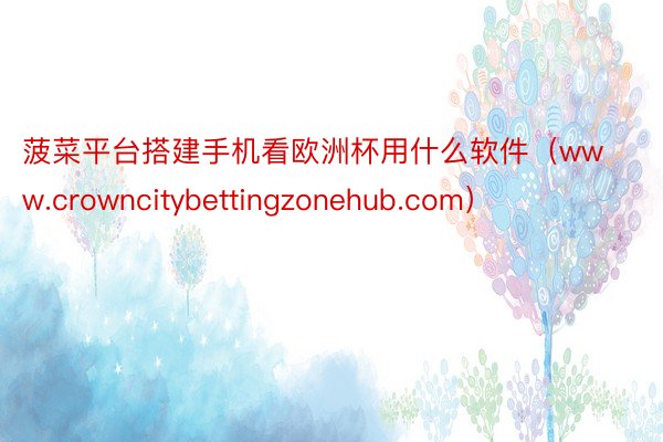 菠菜平台搭建手机看欧洲杯用什么软件（www.crowncitybettingzonehub.com）